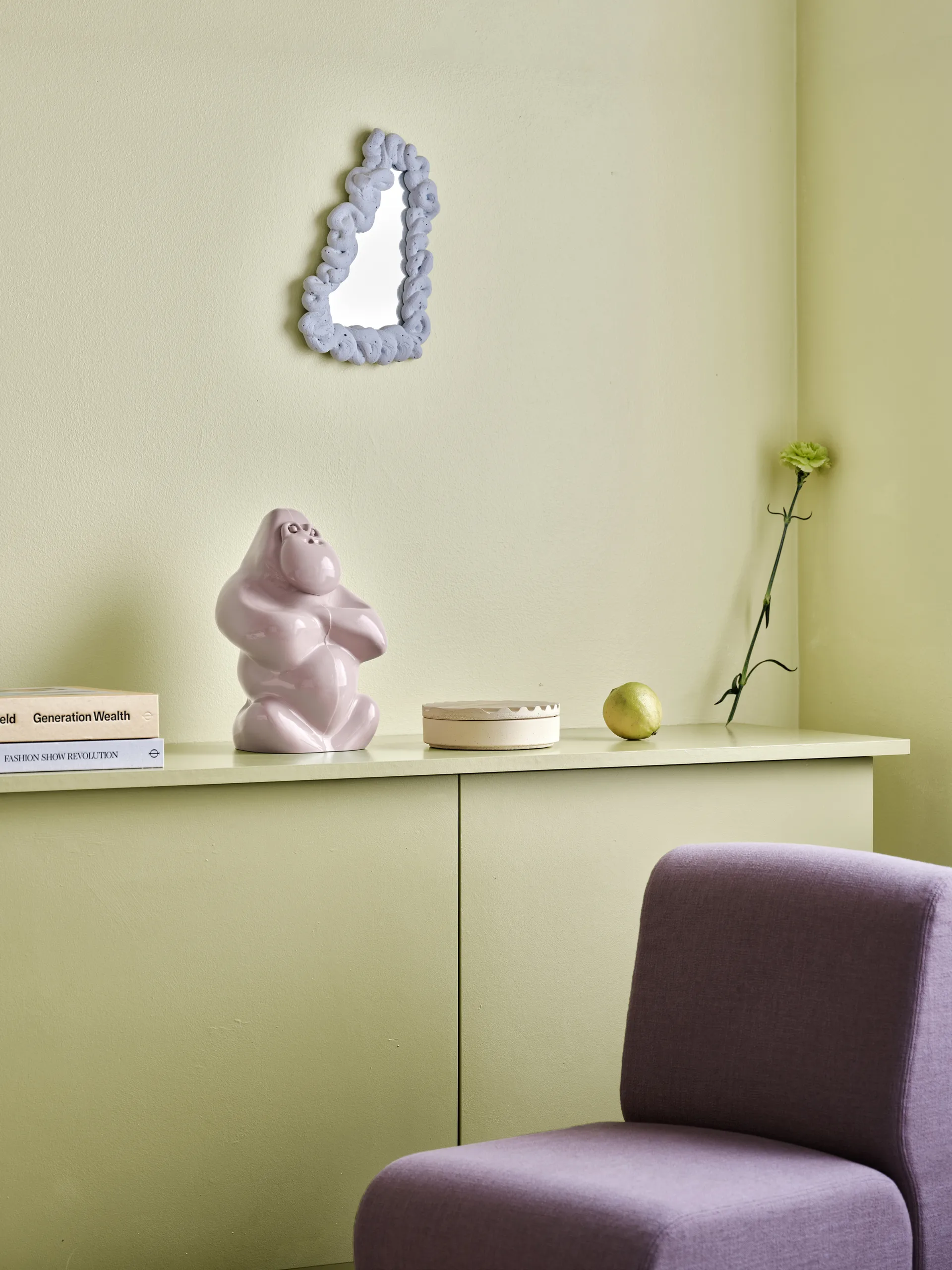 Escultura Gabba Gabba Hey 305 mm, Rosa baço Kosta Boda