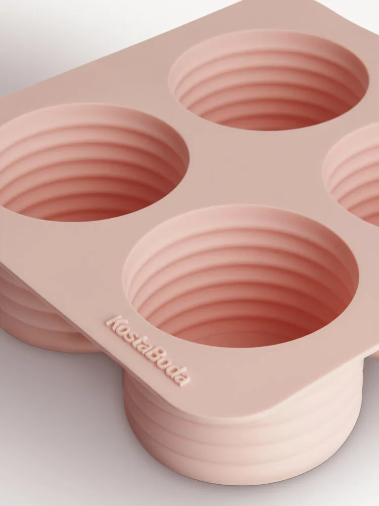 Forma de gelo Viva 4 compartimentos 13 cl, Rosa claro Kosta Boda