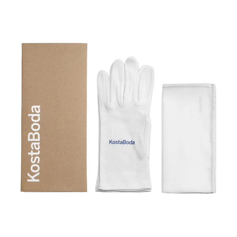 Kosta Boda glass care set box, Branco, medium Kosta Boda
