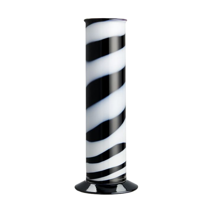 Lab vaso cilíndrico 30 cm - Preto-branco - Kosta Boda