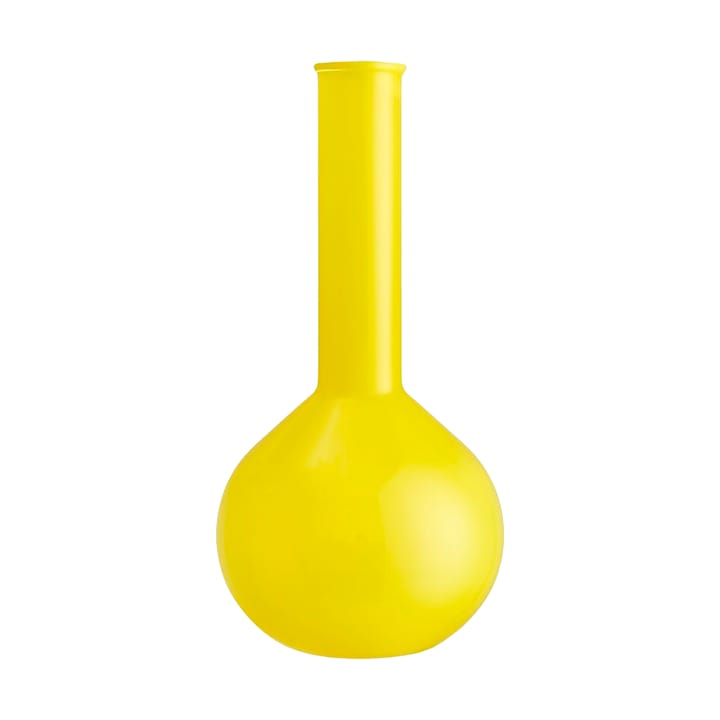 Lab vaso em forma de frasco redondo 31,5 cm - Amarelo - Kosta Boda
