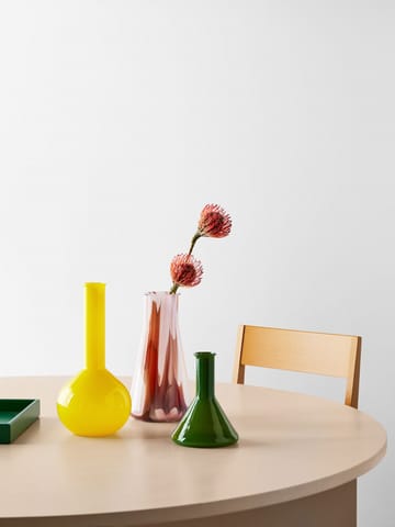 Lab vaso erlenmeyer 30,5 cm - Vermelho-branco-rosa - Kosta Boda
