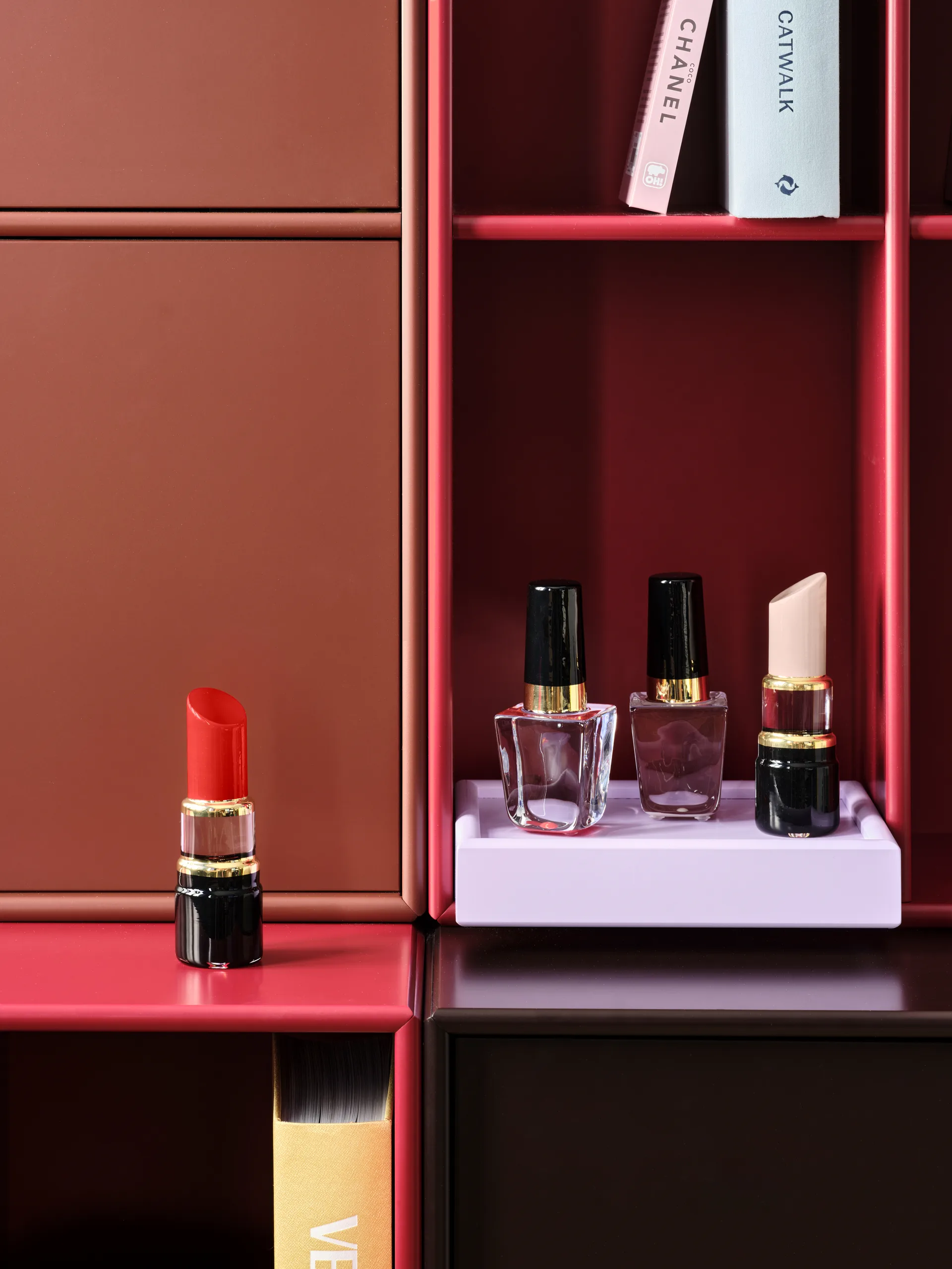 Make Up Decora1ão batom 13.3 cm, Vermelho poppy Kosta Boda