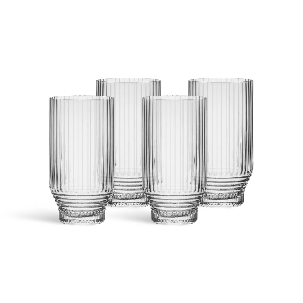 Pavilion copo highball, Transparente, 30 cl, 4-pack Kosta Boda