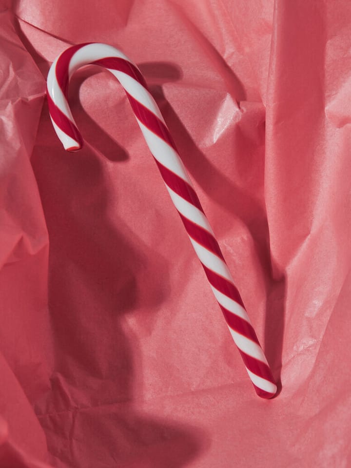 Polka 170 mm, Branco-vermelho Kosta Boda