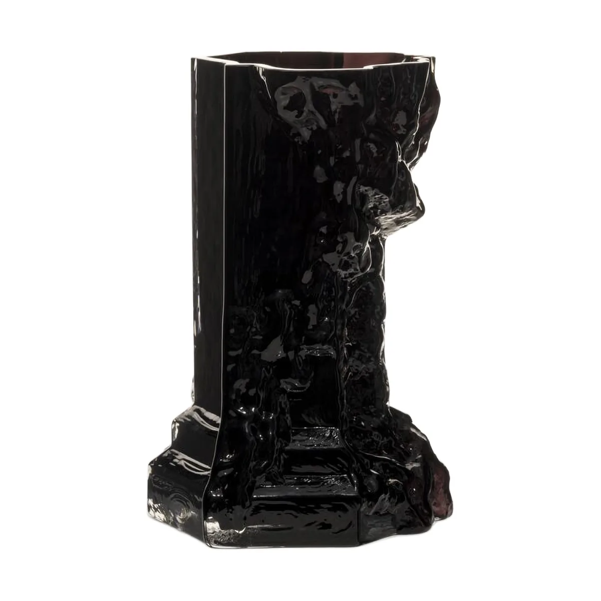 Rocky Baroque vaso 25 cm, Preto noite Kosta Boda