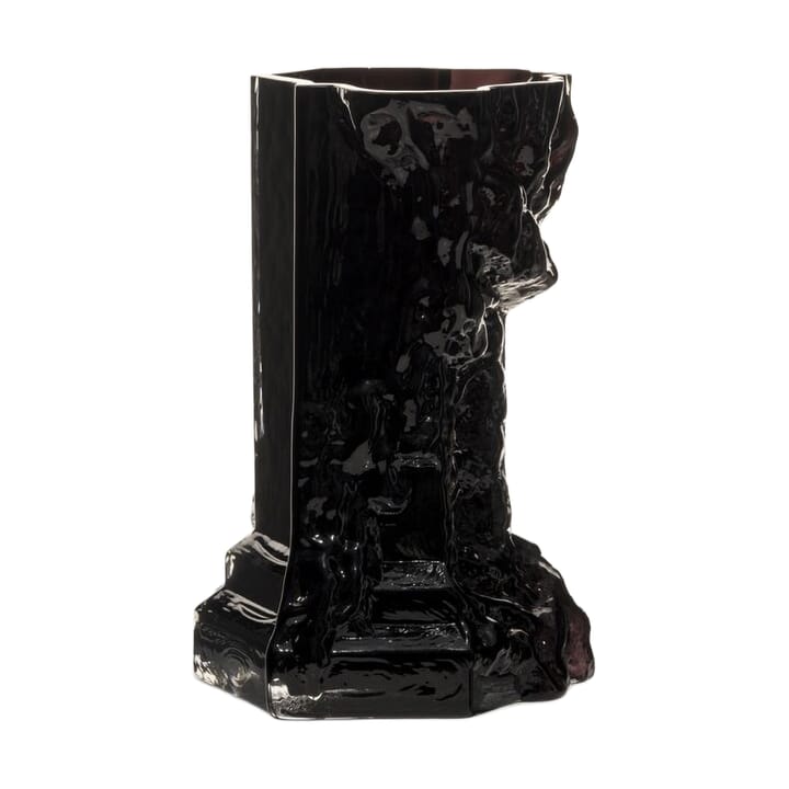 Rocky Baroque vaso 25 cm - Preto noite - Kosta Boda