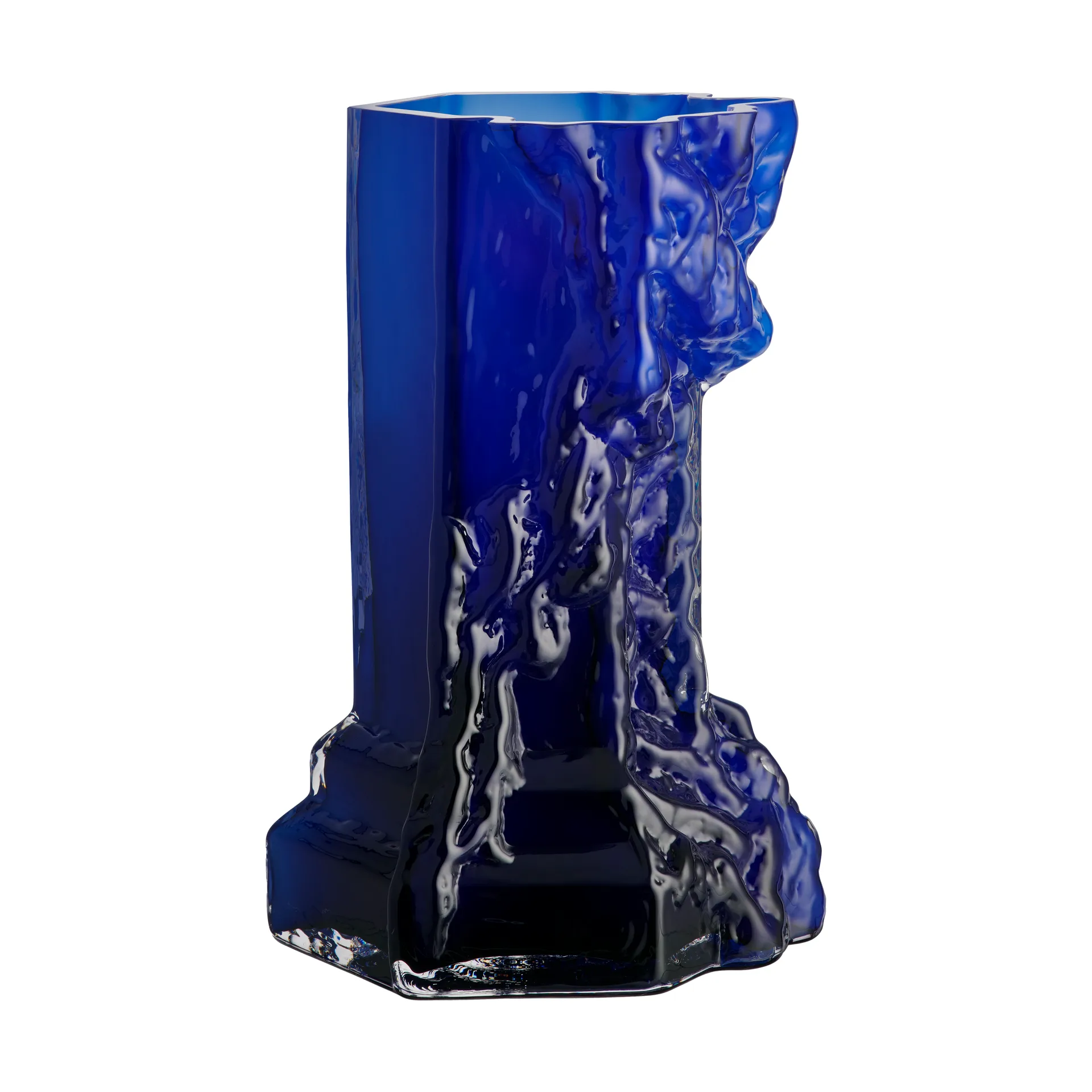 Rocky Baroque Vaso  350 mm, Azul profundo Kosta Boda
