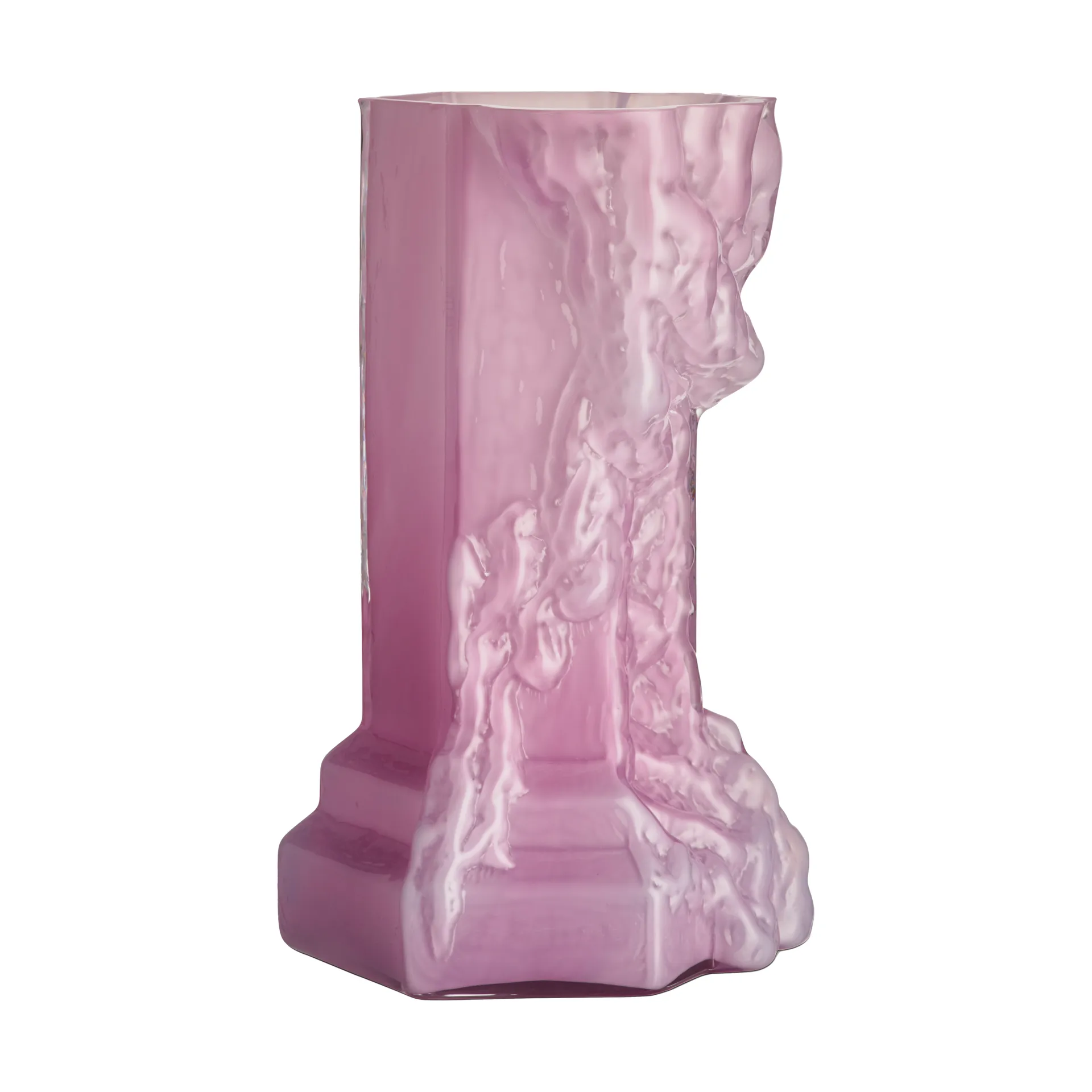 Rocky Baroque Vaso  350 mm, Rosa Frio Kosta Boda