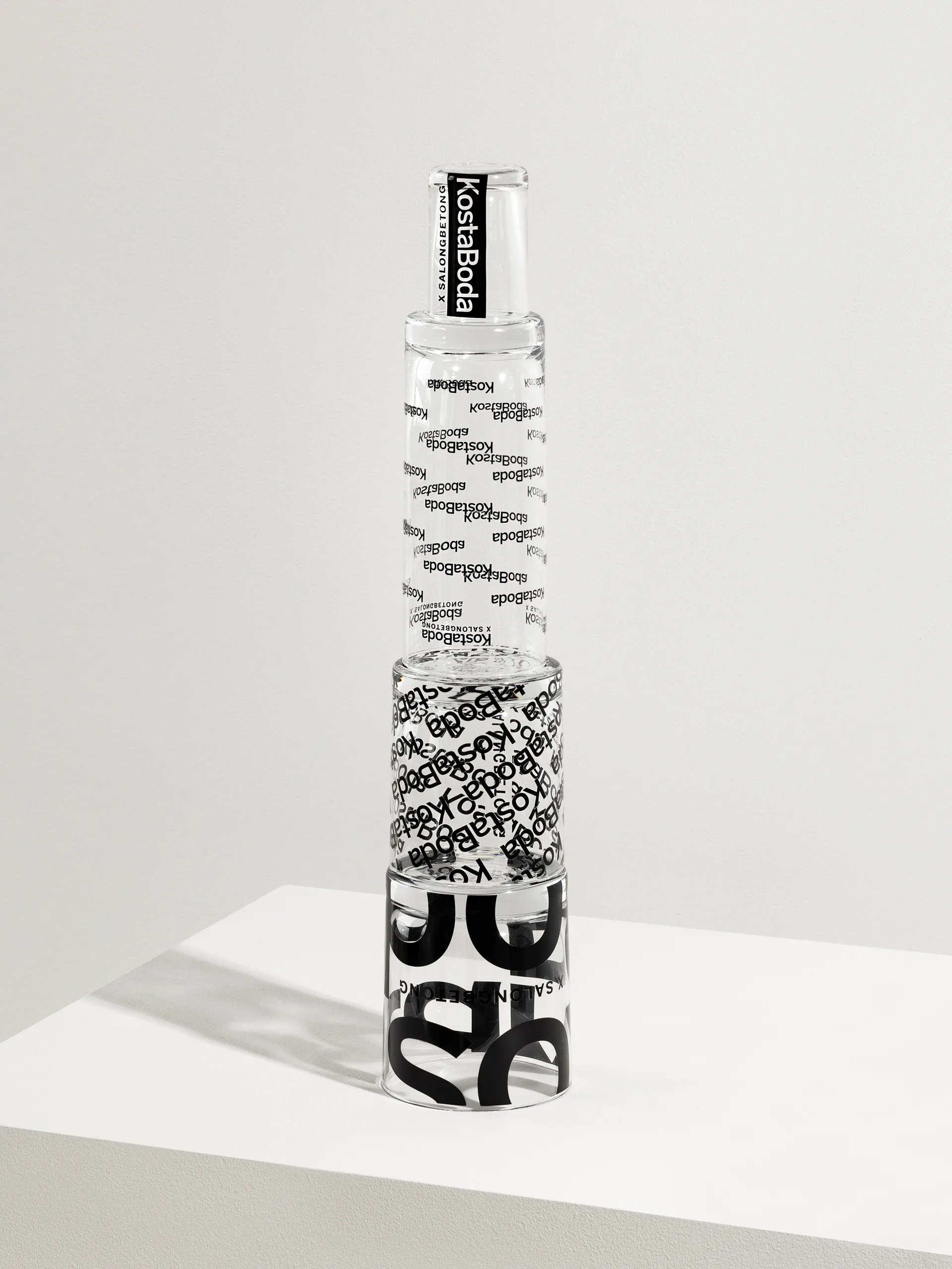 Salong Betong copo highball 33 cl 2 unid., Transparente-preto Kosta Boda