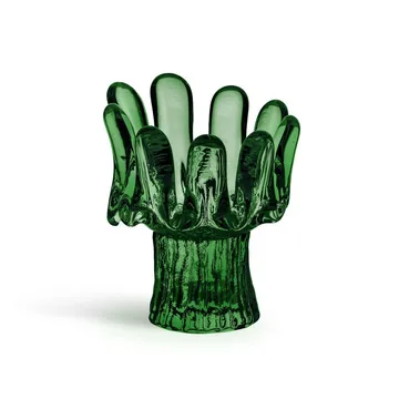 Solros porta-velas 11,5 cm - Verde-esmeralda - Kosta Boda