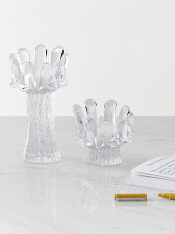 Solros porta-velas 18 cm - Claro - Kosta Boda