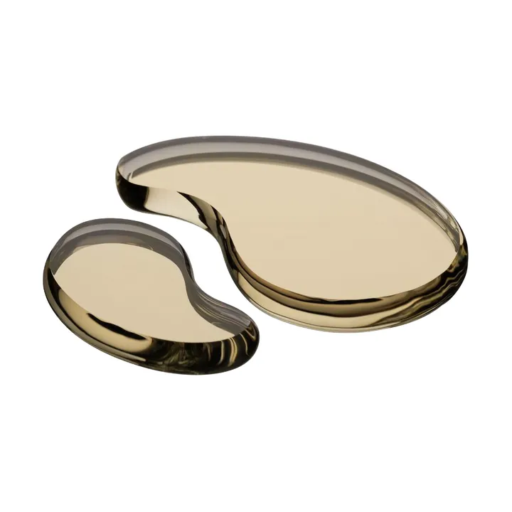 Tears of joy objeto decorativo 2 peças - Dourado - Kosta Boda