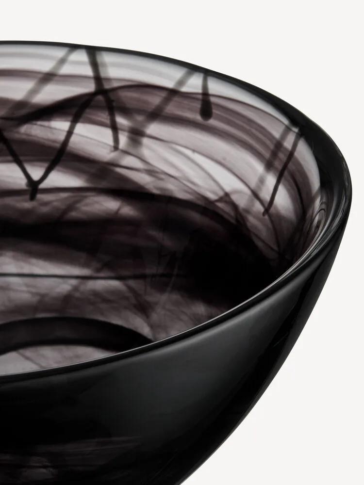 Tigela Contrast 230 mm, Preto-preto Kosta Boda