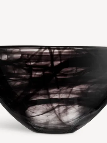 Tigela Contrast 230 mm - Preto-preto - Kosta Boda