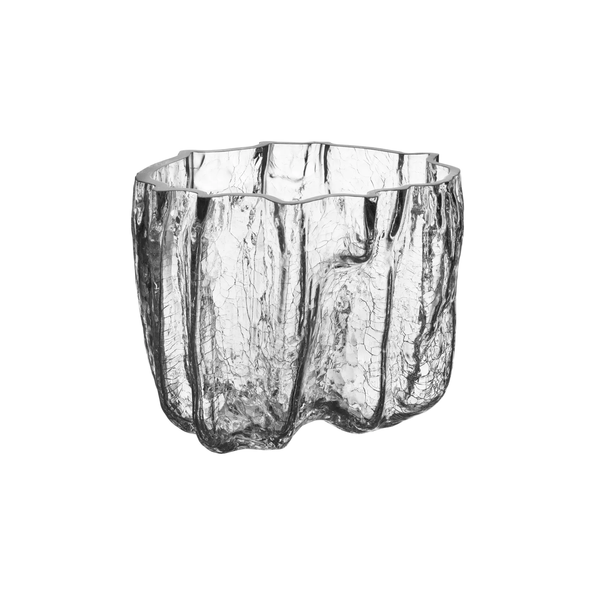 Tigela grande Crackle, transparente Kosta Boda