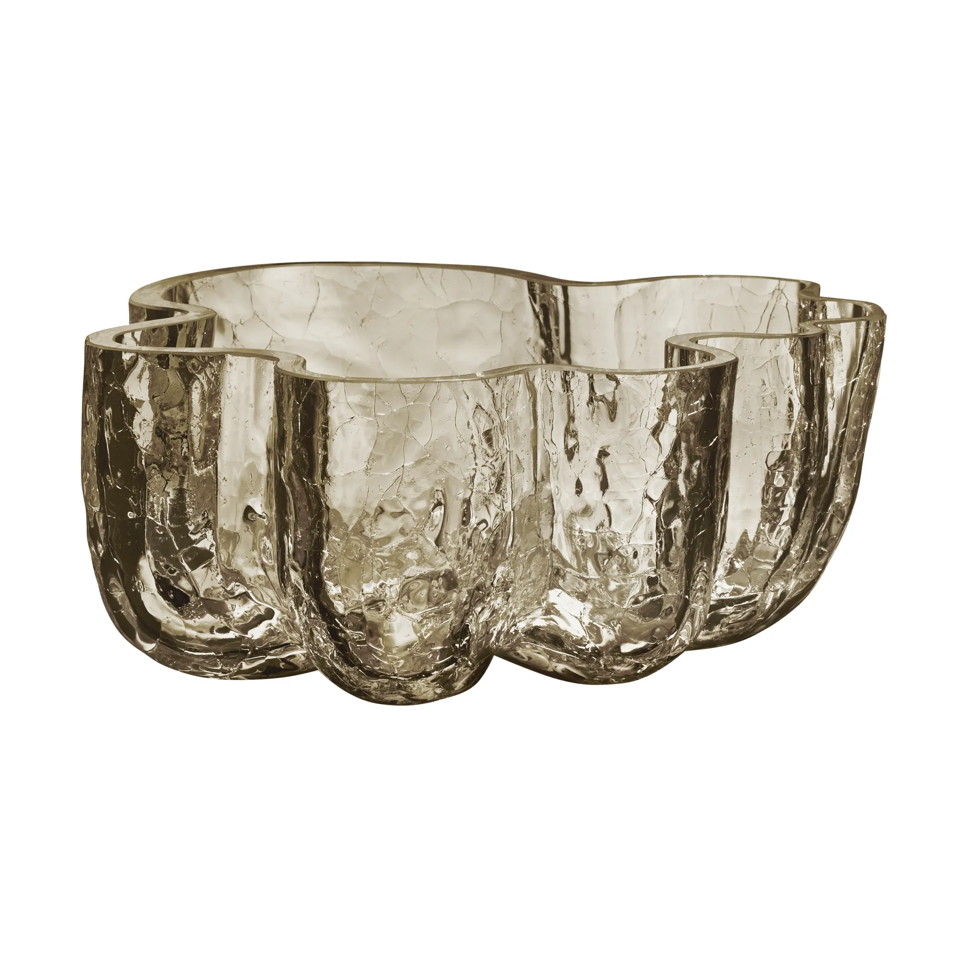 Tigela pequena Crackle 10,5 cm, Taupe Kosta Boda