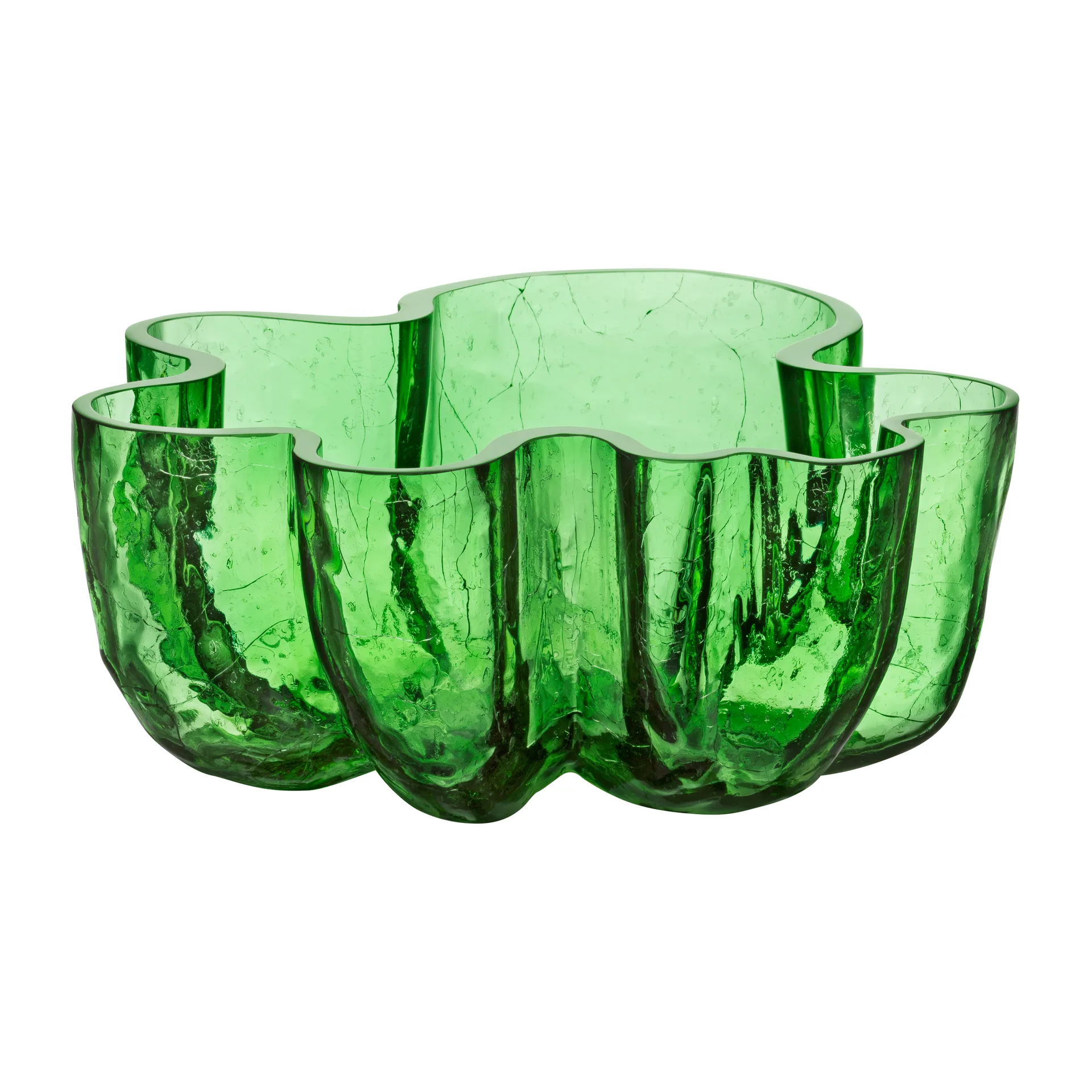 Tigela pequena Crackle 10,5 cm, Verde Kosta Boda
