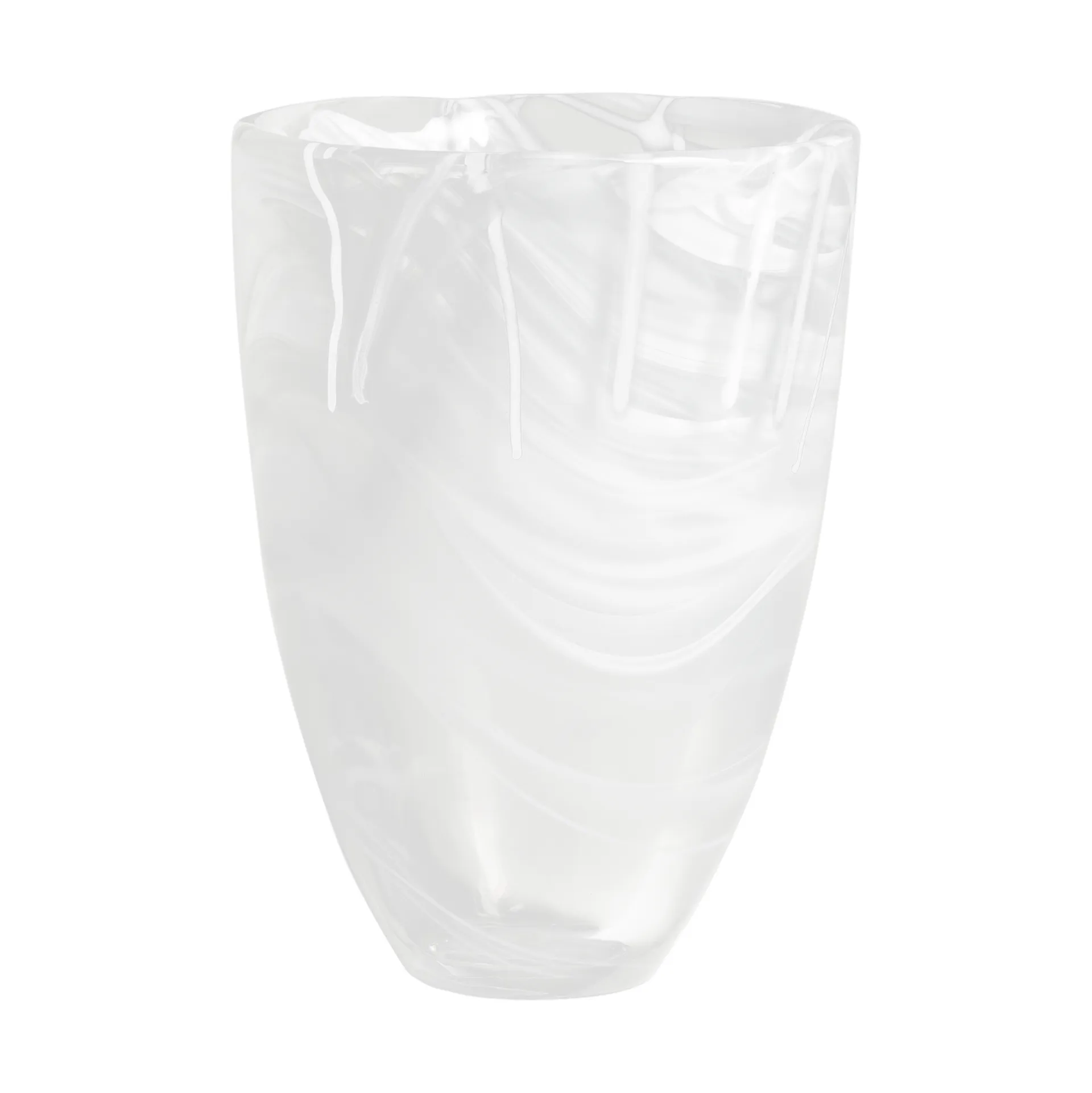 Vaso Contrast 200 mm, Branco-branco Kosta Boda