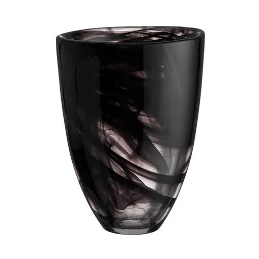 Vaso Contrast 200 mm, Preto-preto Kosta Boda