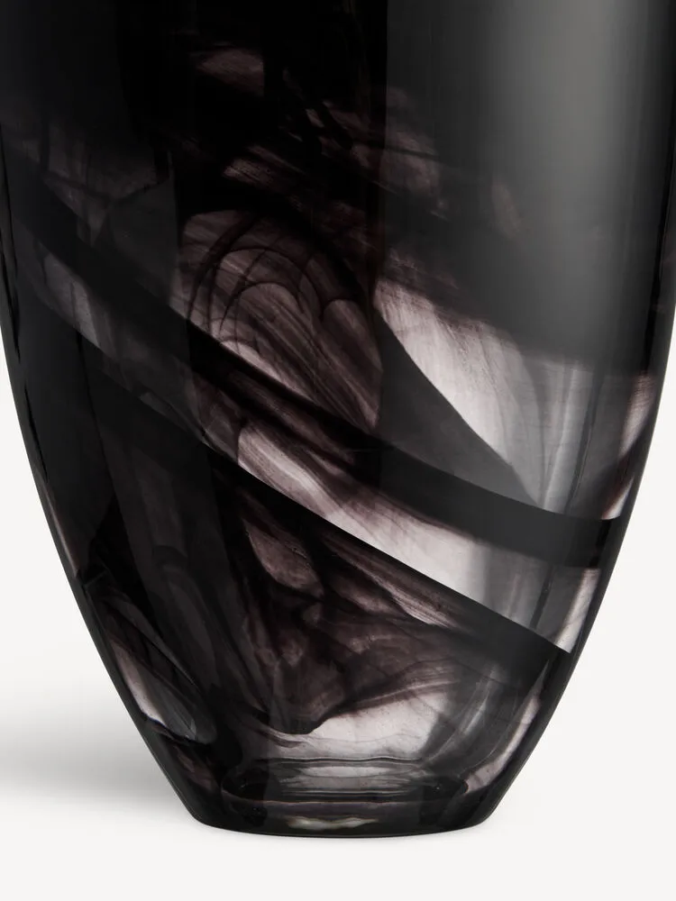 Vaso Contrast 200 mm, Preto-preto Kosta Boda