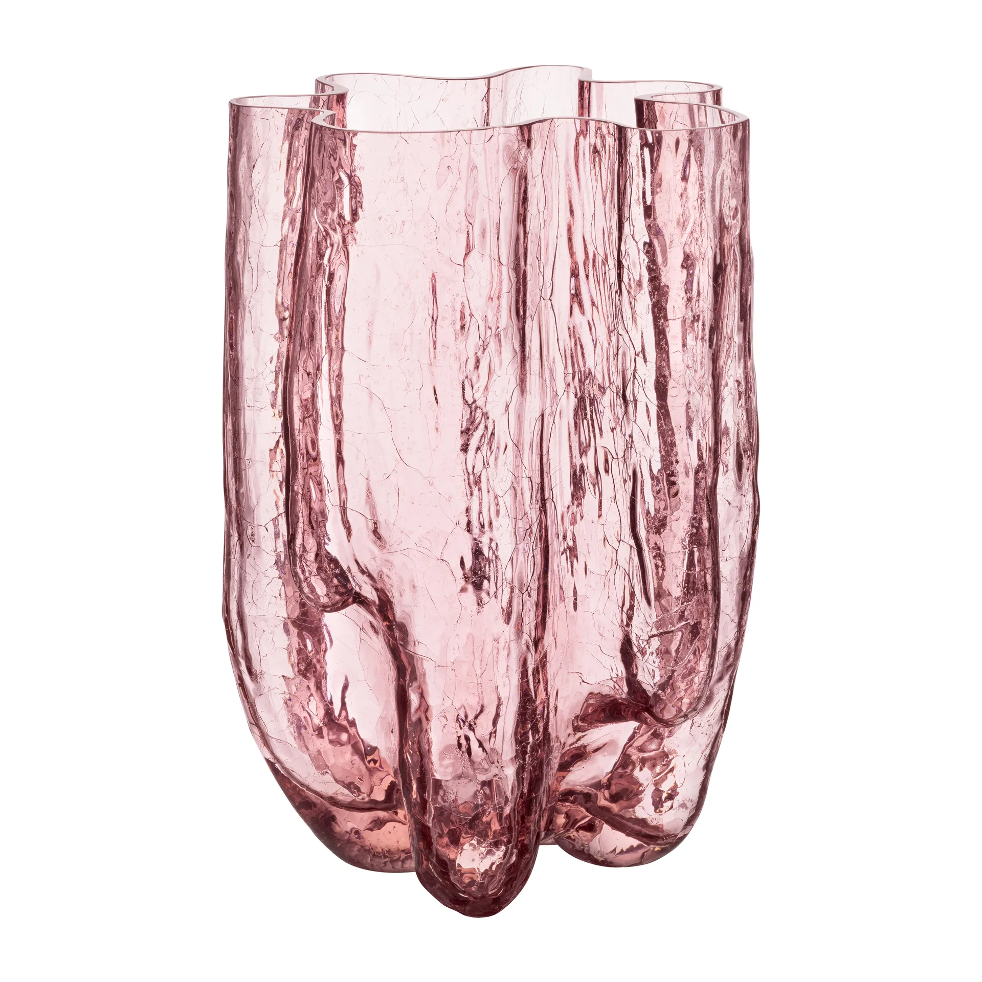 Vaso Crackle 37 cm, Rosa  Kosta Boda