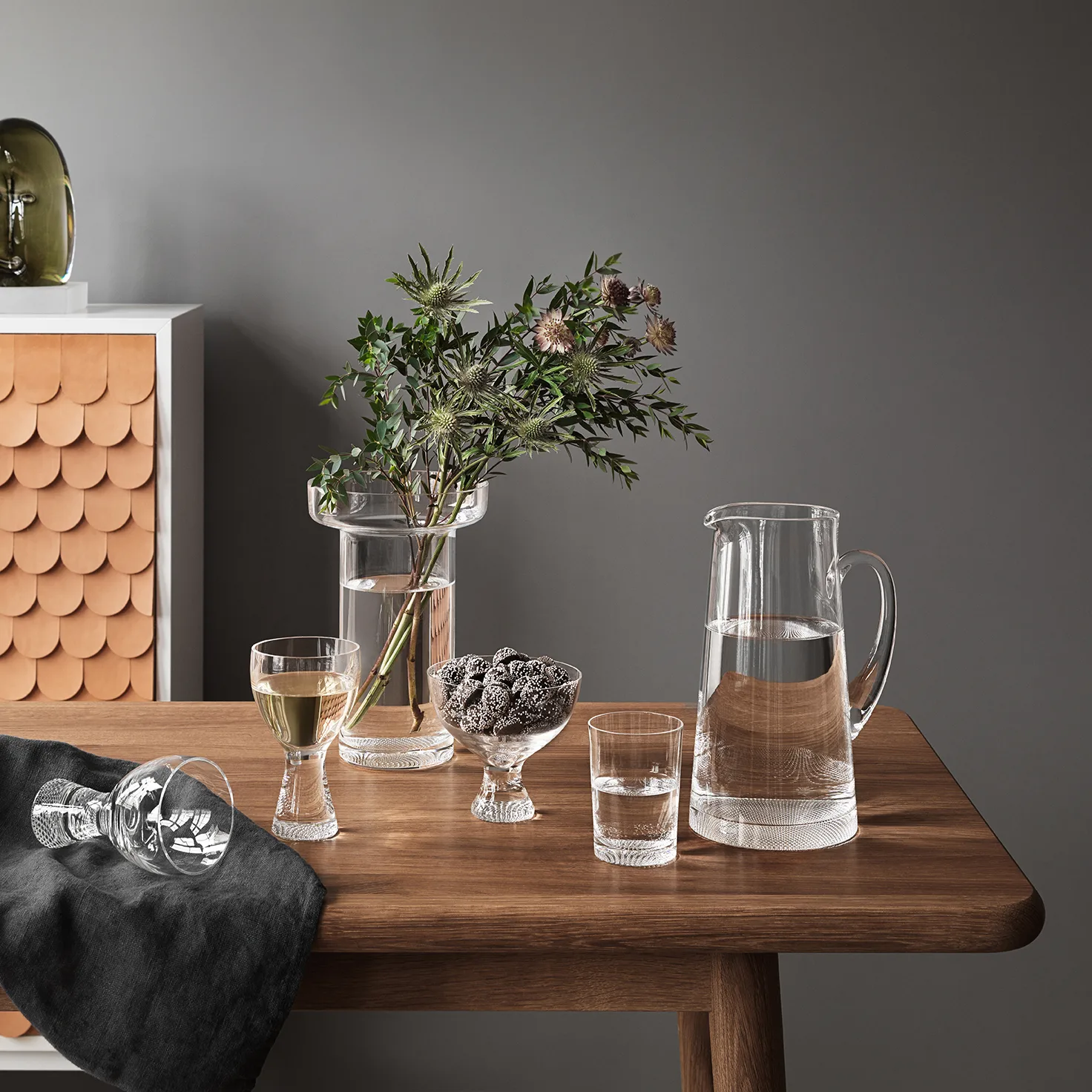 Vaso Limelight Rose 23 cm, Clear Kosta Boda