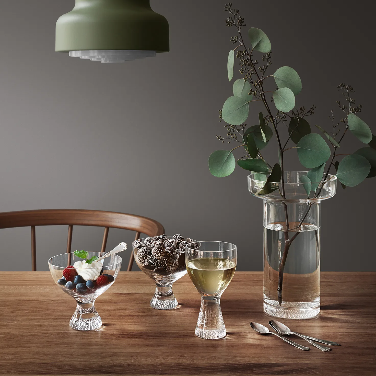 Vaso Limelight Rose 23 cm, Clear Kosta Boda