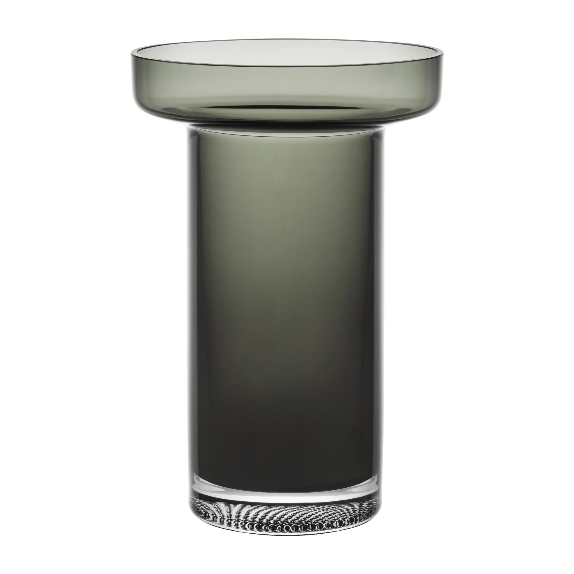 Vaso Limelight Rose 23 cm, Smoked grey Kosta Boda