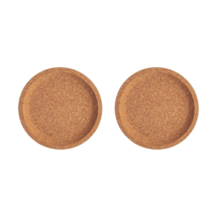 Viva base de cortiça Ø10,9 cm 2 unidades - Marrom - Kosta Boda