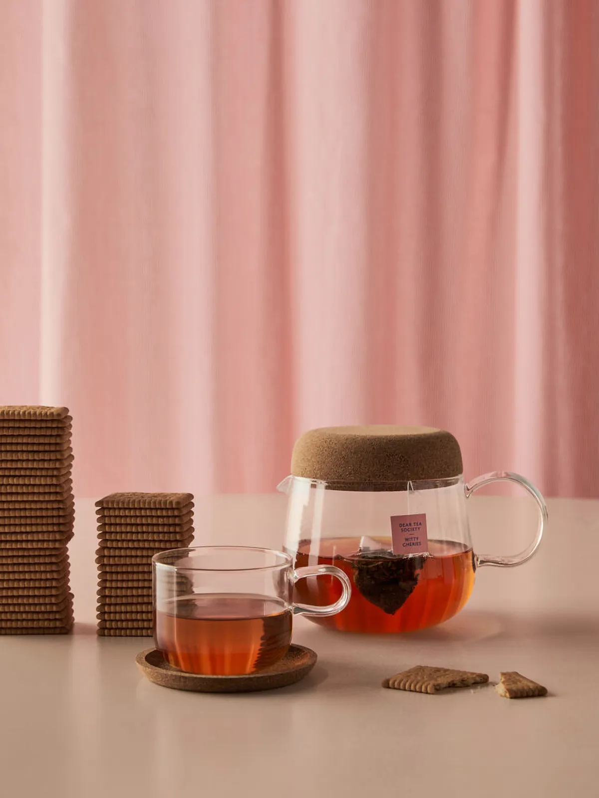 Viva bule com tampa de cortiça 1,2 L, Claro Kosta Boda