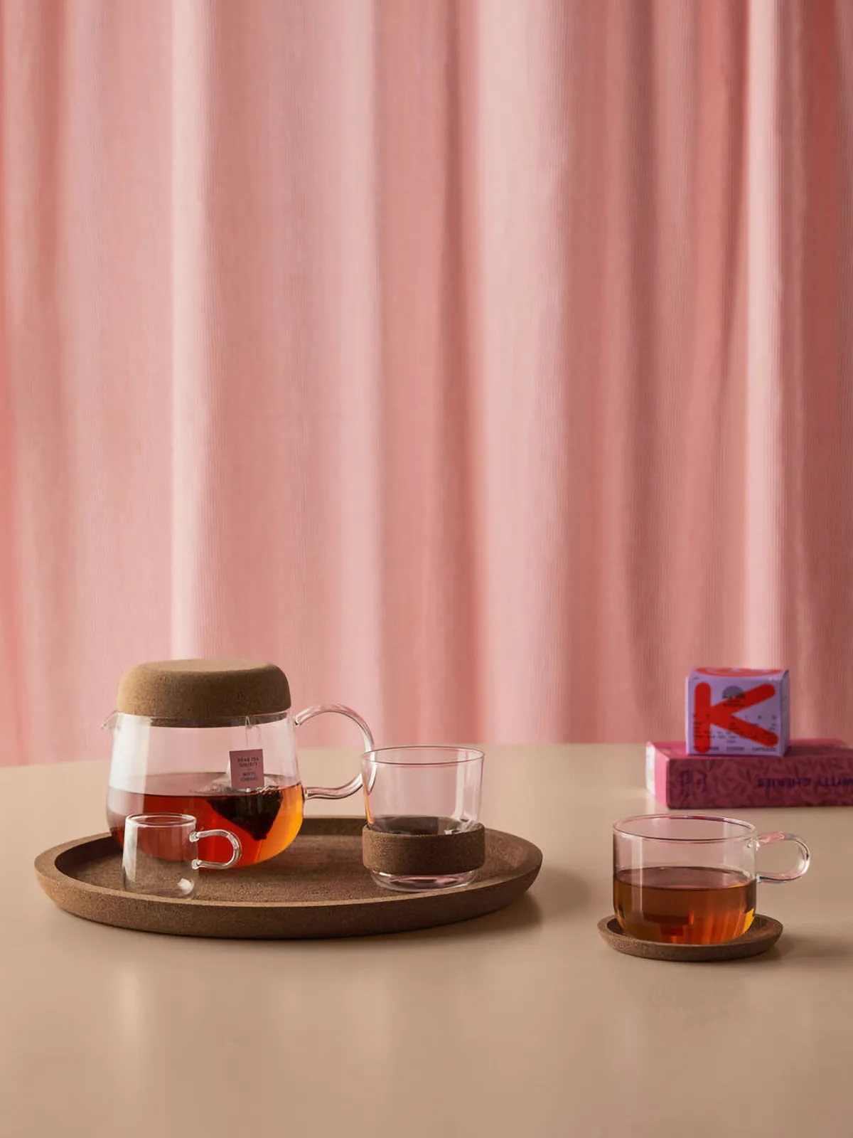 Viva bule com tampa de cortiça 1,2 L, Claro Kosta Boda