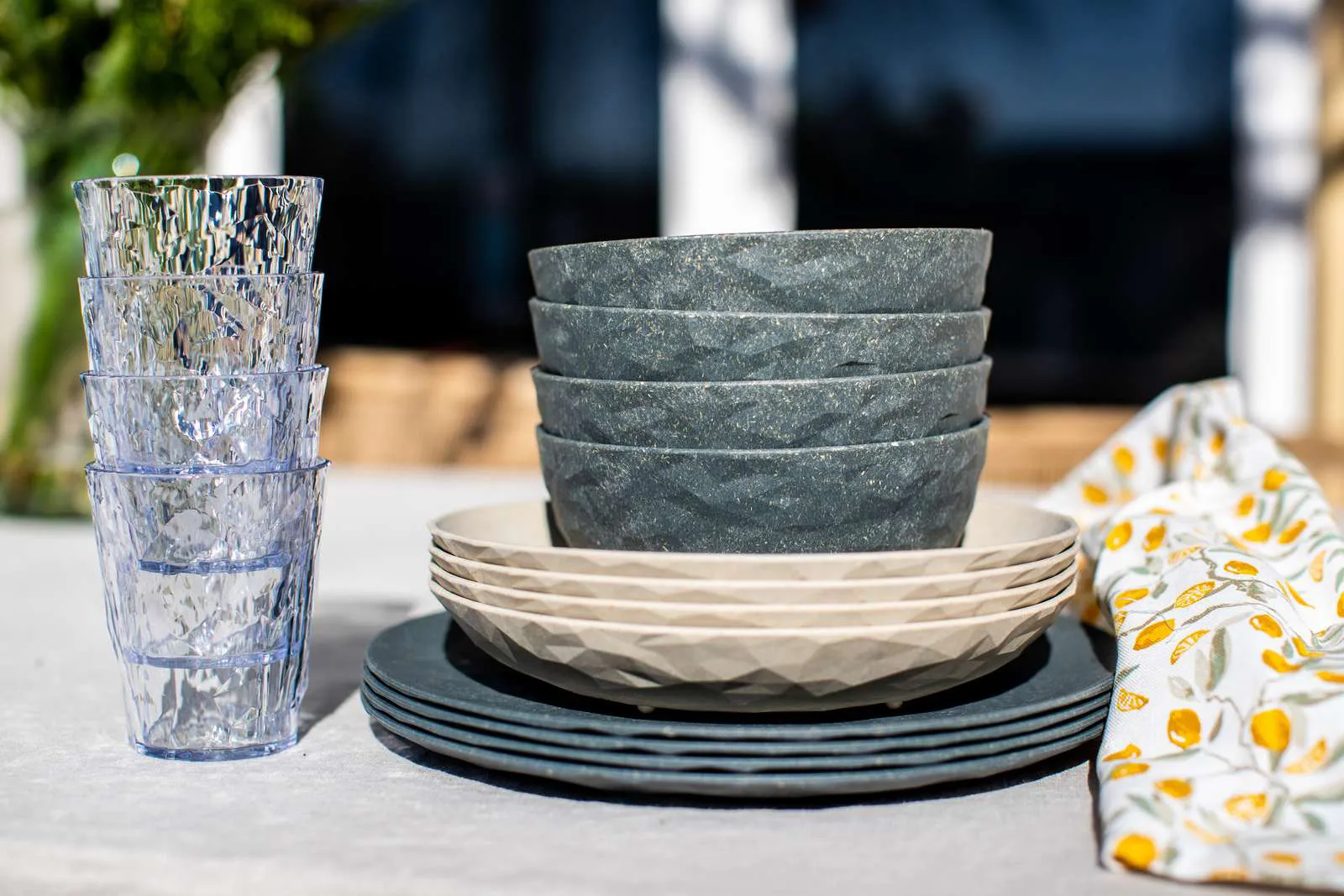 Club Göteborg conjunto de 16 peças em termoplástico biocircular, Multicolor Koziol