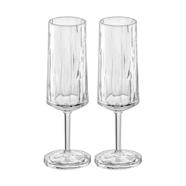Club No. 14 taças de champanhe de plástico 10 cl 2-unidades, Cristalino Koziol
