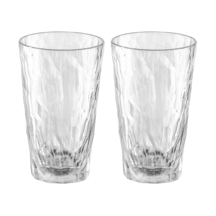Club No. 6 copos longos de plástico 30 cl 2-unidades, Cristalino Koziol