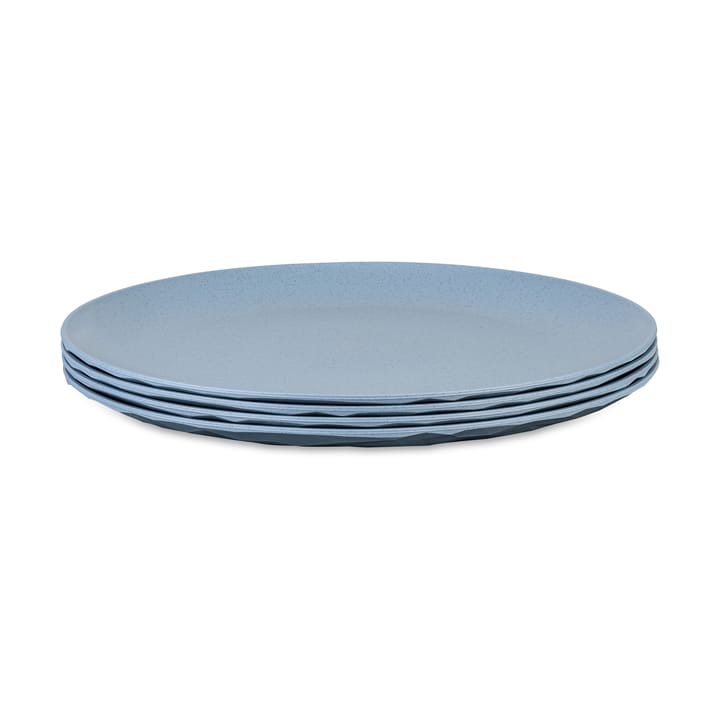 Club prato Ø26 cm 4 unidades em termoplástico biocircular - Azul flor natural - Koziol