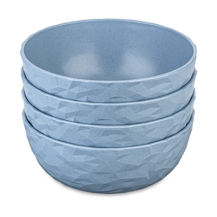 Club tigela Ø16,2 cm 4 unidades em termoplástico biocircular - Azul flor natural - Koziol