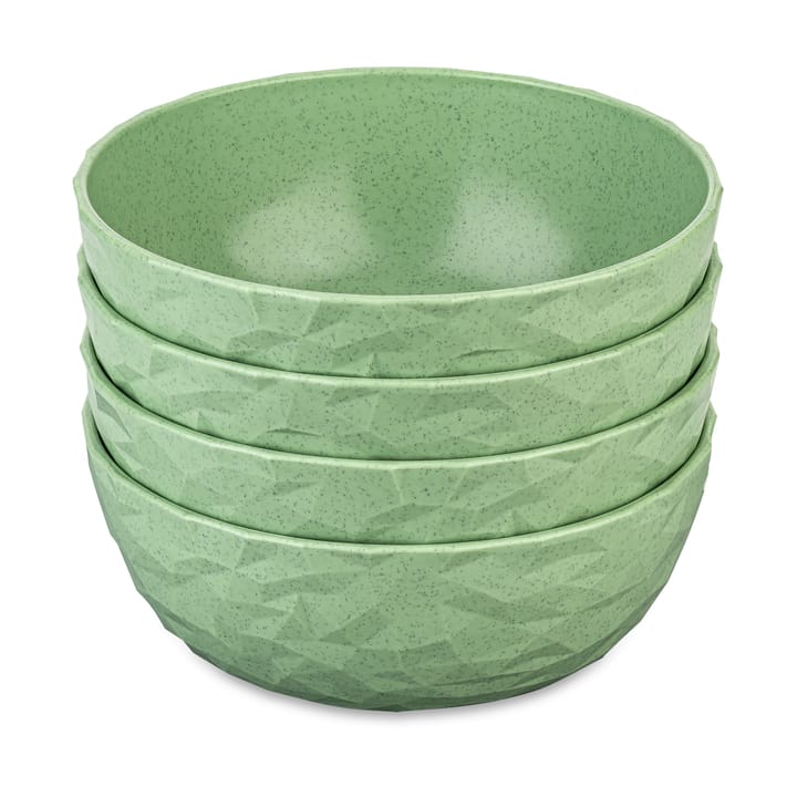 Club tigela Ø16,2 cm 4 unidades em termoplástico biocircular - Verde folha natural - Koziol