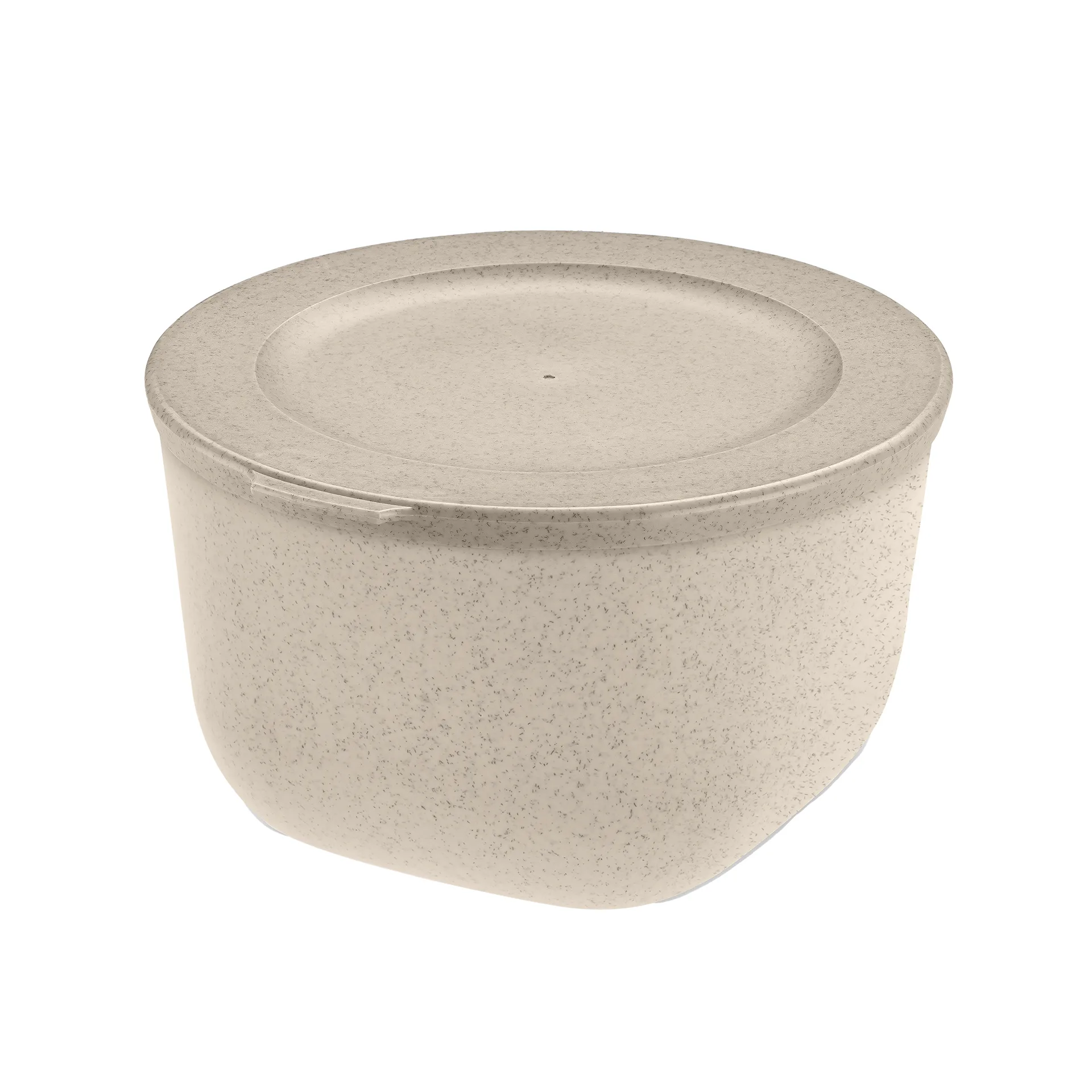 Connect tigela com tampa 1 L em termoplástico biocircular, Areia do deserto natural Koziol