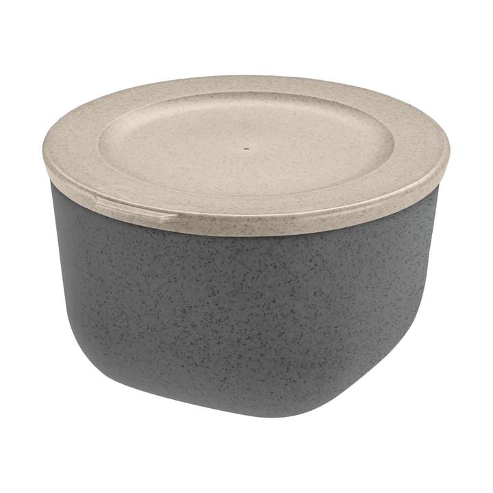 Connect tigela com tampa 1 L em termoplástico biocircular - Cinza freixo natural - Koziol