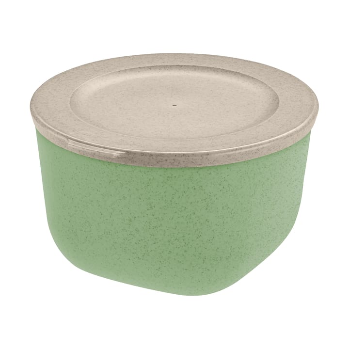 Connect tigela com tampa 1 L em termoplástico biocircular - Verde folha natural - Koziol