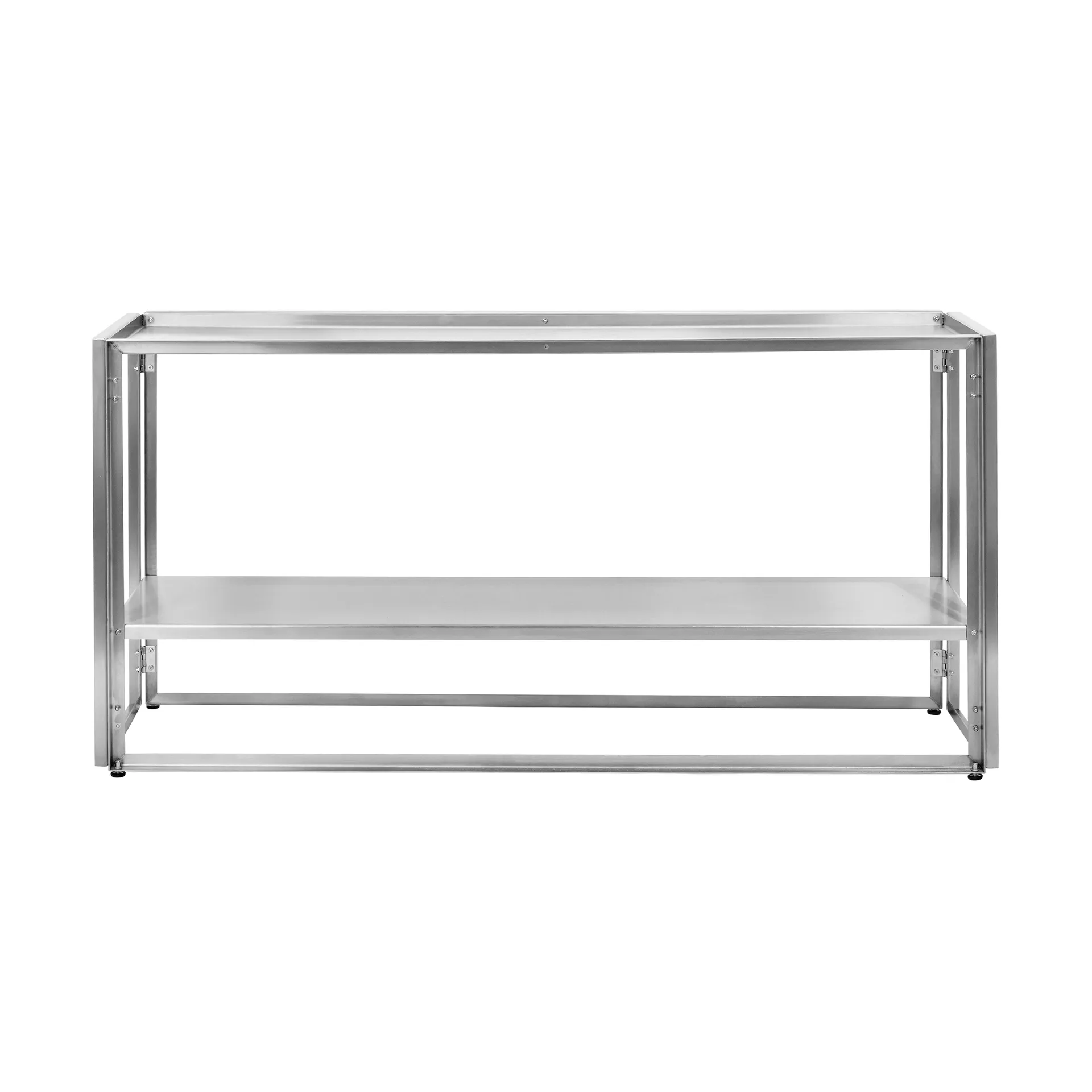 Foldable consola 124x60 cm, Aço inoxidável escovado Kristina Dam Studio