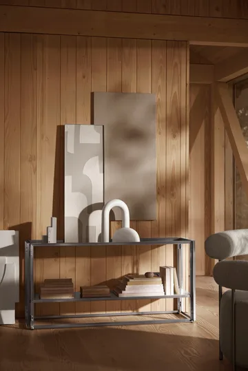 Foldable consola 124x60 cm - Aço inoxidável escovado - Kristina Dam Studio