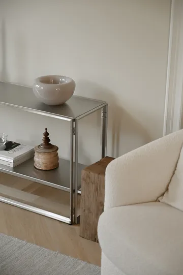 Foldable consola 124x60 cm - Aço inoxidável escovado - Kristina Dam Studio