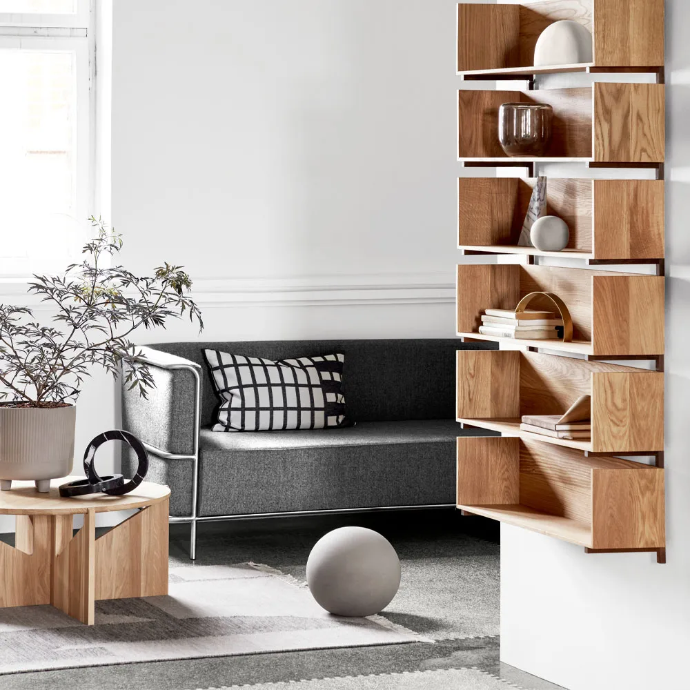 Mesa de centro Table XL, carvalho-preto  Kristina Dam Studio