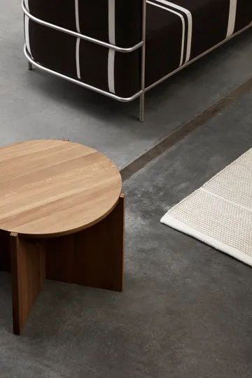 Simple mesa de centro Ø52 cm - Carvalho aquecido laqueado - Kristina Dam Studio