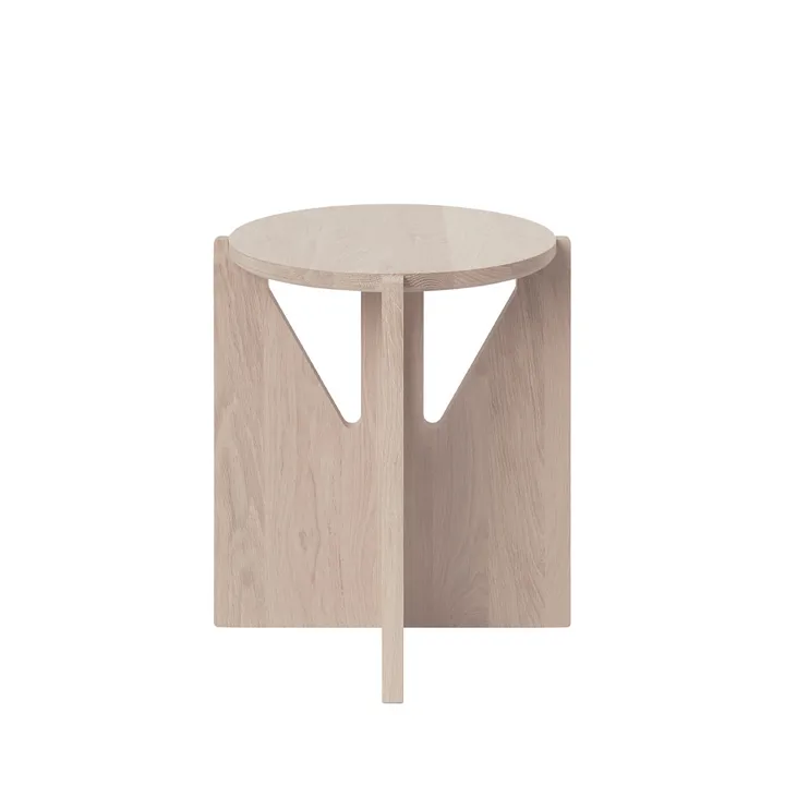 Stool banco redondo - Carvalho, Ø36x42 cm - Kristina Dam Studio
