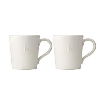 Abeille caneca de cerâmica 2 unidades - Branco - La Rochère