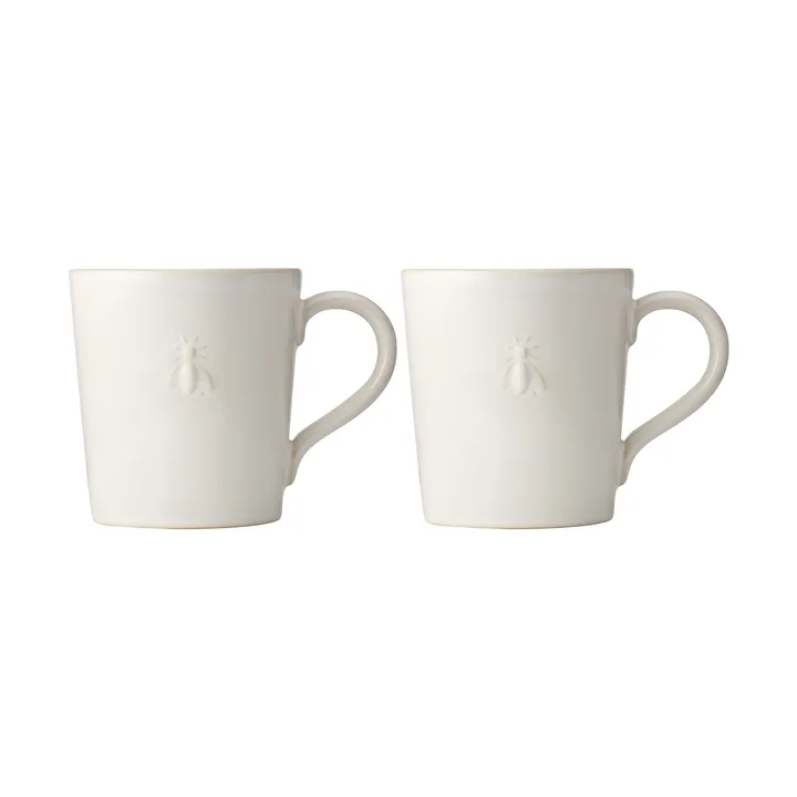 Abeille caneca de cerâmica 2 unidades - Branco - La Rochère