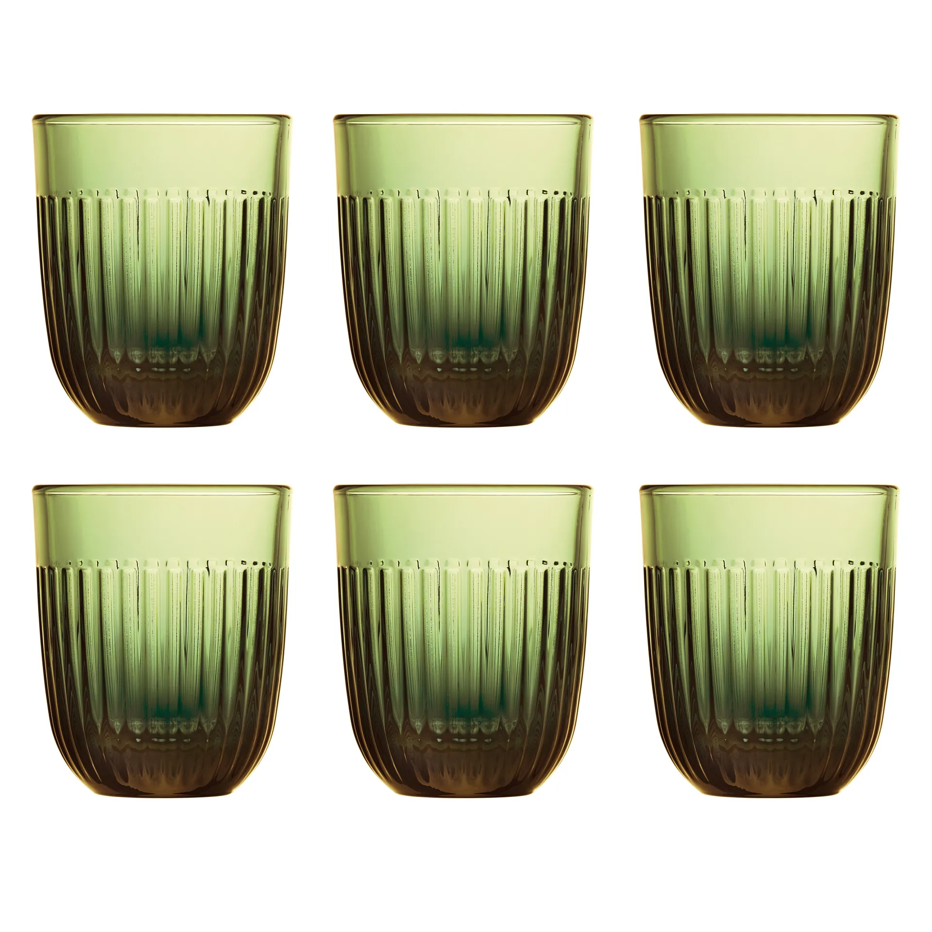 Copos Ouessant 29 cl, 6 un., Verde oliva La Rochère